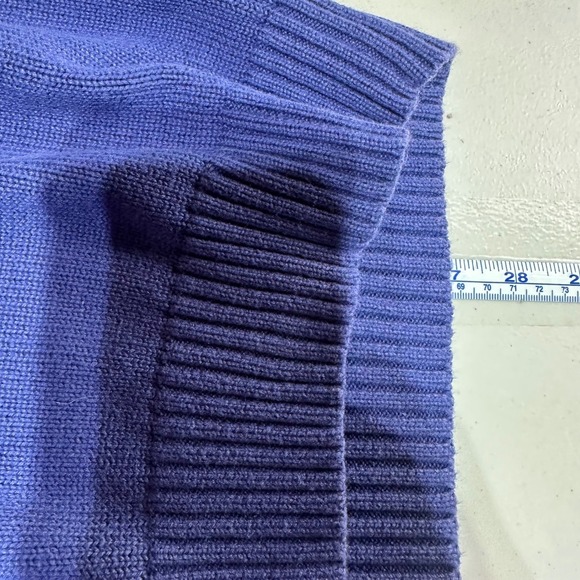 Ellsworth + Ivey Navy Blue Sweater Nantucket Embroidery Crew Neck Women's Size L - Picture 7 of 7